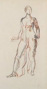 Figura in piedi con abito da Ferdinand Hodler